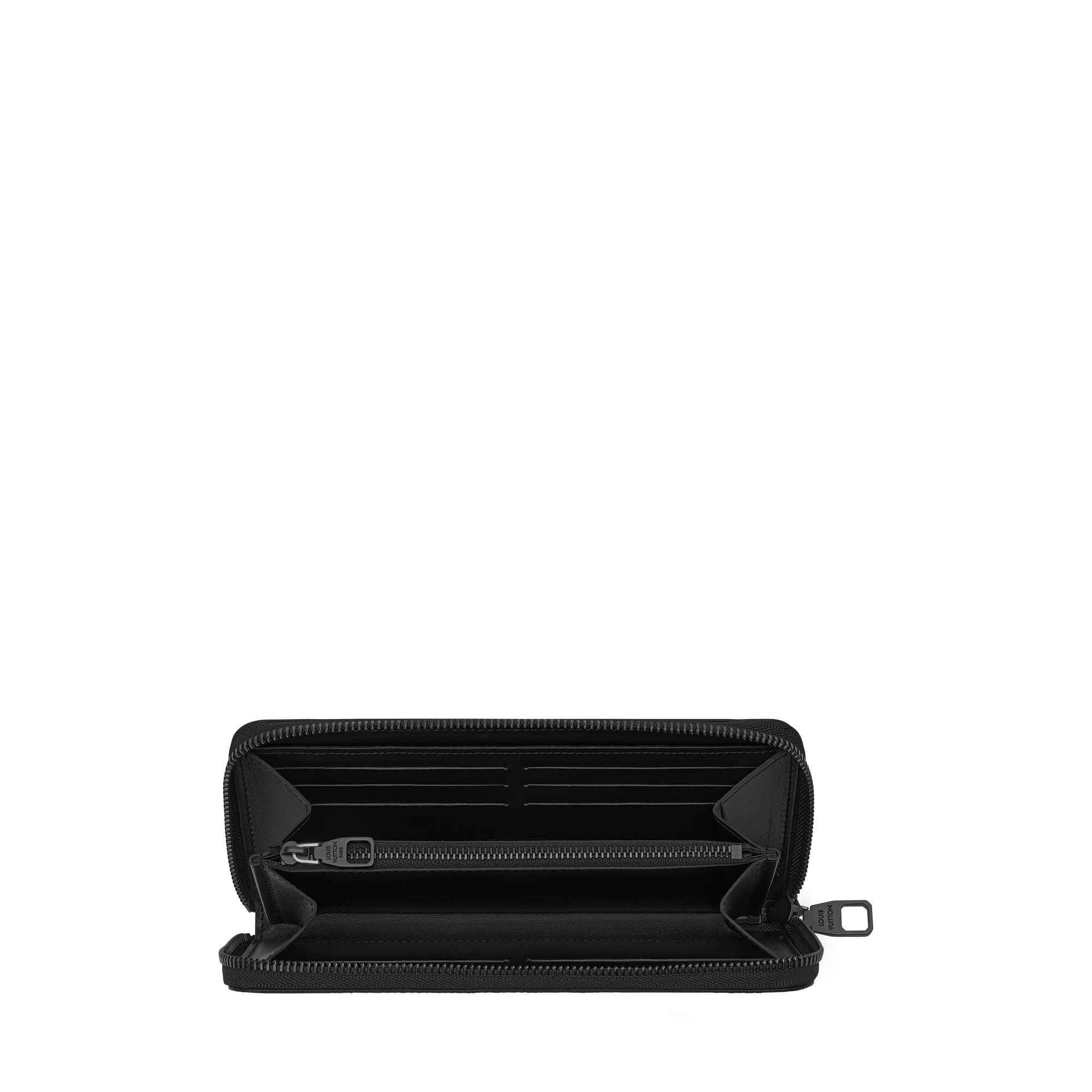 Zippy Wallet Horizontal Monogram Midnight - Men Small Leather